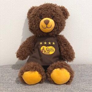 Cracker Barrel Herschel Brown Teddy Bear With Apron Plush Stuffed Animal 15" EUC